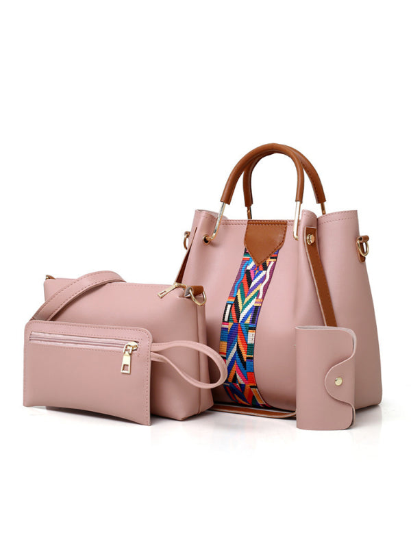 SHOPIQAT Four-Piece Mother-in-Law Bag Portable Shoulder Messenger Bucket Bag - Premium from shopiqat - Just $11.500! Shop now at shopiqat